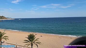 perfect latina ass bounces wildly on monster cock public