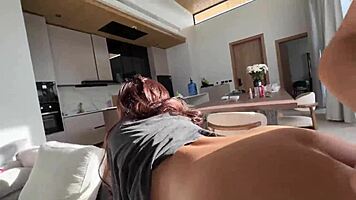 tiny asian cutie screams orgasm on huge cock indoors