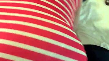 petite girl teases with visible panty lines