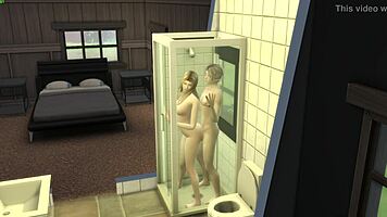 shower fun with innocent beauty 😏💦