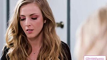 Hey boss milf, start licking my pussy right now!