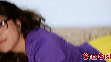 glasses latina teen bent over fucked by monster cock