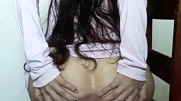 exhibitionist teen slut shows off her sweet tight asshole fetish