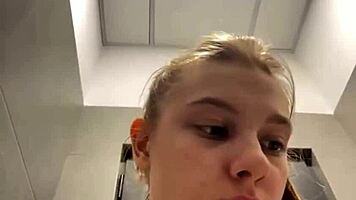 messy saliva fuels thrilling public blowjob encounter