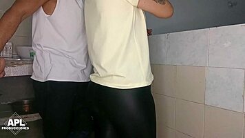 Kitchen Chat With Stepmom's Friend Turns Into Juicy Pussy Fingering And Fuck Part 1