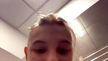 messy saliva fuels thrilling public blowjob encounter