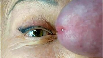 insane close-up milf eye cumshot orgasm facial explosion
