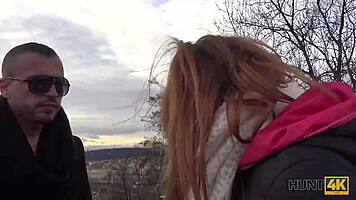 i covered that redhead's belly in cum after cash fuck