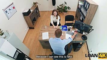 Una Fairy craves fucking strangers right on the office desk