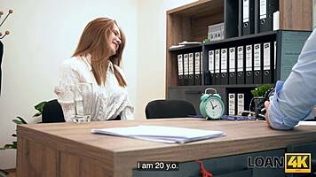 Una Fairy craves fucking strangers right on the office desk