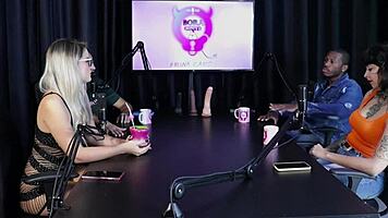 Swinger house tale of complicated couple in sheer red lingerie