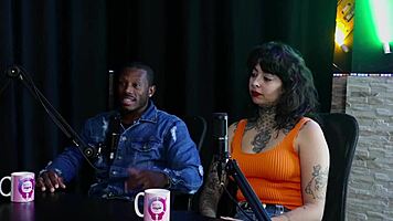 Swinger house tale of complicated couple in sheer red lingerie