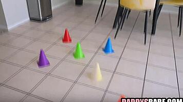 Girl scout uniform babe sucks and fucks old cock POV deep