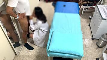 Married Argentinian nurse stays late for secret cam perfect body fingering