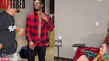 katie kush rides big black cock in threesome