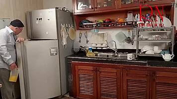 Hey maid whats with morning kitchen strip chaos