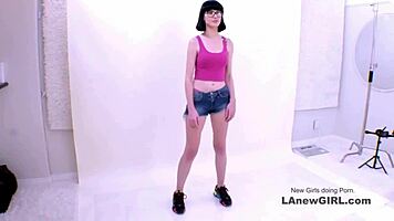 Ravishing brunette goddess pounded senseless in hot modeling audition!