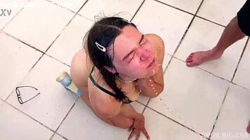 Two Whores Gulp Piss Deepthroat Asses Mercilessly!