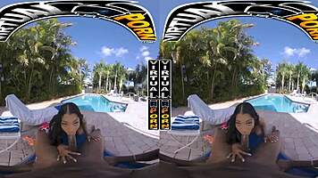 Petite Babe Enters Lush Garden for Big Black Cock Cum Fantasy