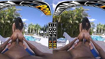 Petite Babe Enters Lush Garden for Big Black Cock Cum Fantasy