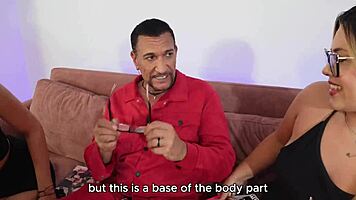 Private lesson surprises two eager students and marco banderas teacher