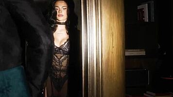 Smoking Hot Brunette Teen Strips Seductively!