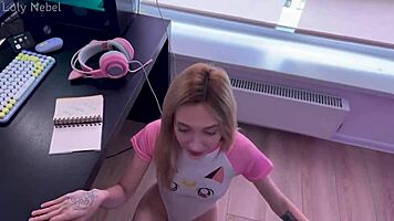 sexy cute asian skinny housewife webcam casting interview feet fetish spanking kitchen closeup