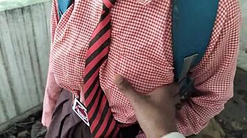 desi college girl summons boyfriend for huge cock classroom fuck alone