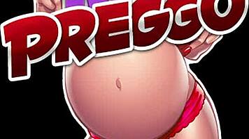 janetta's pregnant striptease unveils steamy homemade masturbation