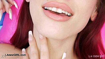 fiery muse reveals her alluring curves in a teasing display