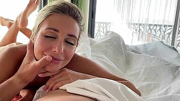 morning blowjob young beauty gives old man 👅🌅