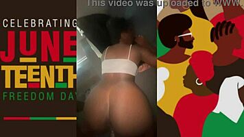 Oh Damn, This Tight Black Pussy Craves Big Cock on Juneteenth!