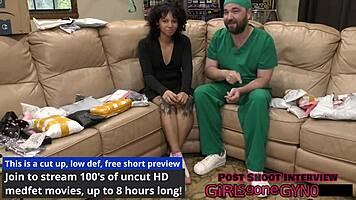 タンパ大学検診でニコール・ルヴァのアナル指マン炸裂