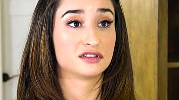 Stepdad forces young babe to suck his thick cock in angry rage