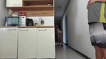 I fucked his friend while he showered, almost got busted!