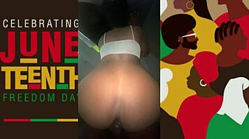Oh Damn, This Tight Black Pussy Craves Big Cock on Juneteenth!