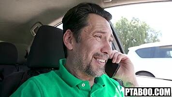 Madison Morgan skips panties and demands creampie during shocked quickie lunch break