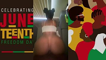 Oh Damn, This Tight Black Pussy Craves Big Cock on Juneteenth!