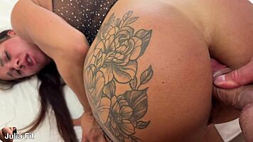 Rough Latina Takes Deep Anal Creampie in Intense Pounding Session