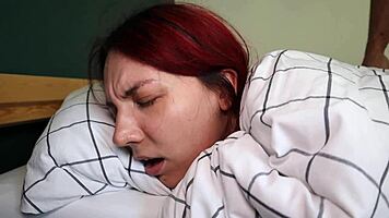 Naughty Bedmate Begs for Deep Anal Pounding and Cum Fill