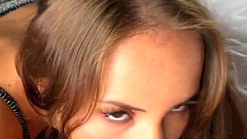 big cock surprise! blonde masturbates with toys then sloppy deepthroats in smoke fetish