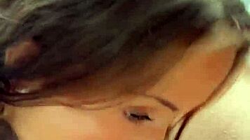 big cock surprise! blonde masturbates with toys then sloppy deepthroats in smoke fetish