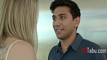 Suggestive therapy heats up with busty babe