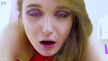 Skinny teen gapes asshole after brutal anal creampie and dirty cumfart