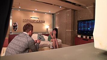 Secret bedroom video of young sexy Japanese with small natural tits getting fucked first time