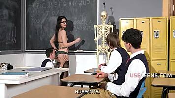 I'm throbbing from Valentina Nappi's intense italian classroom sex lesson