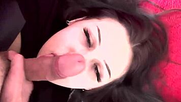check out my cute face teasing next to that monster cock before sloppy blowjob facial cumshot