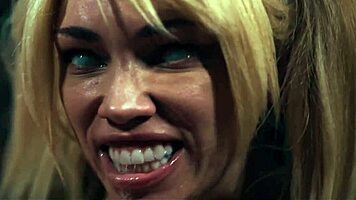 parasited octokuro's huge tits cosplay teen scissored by horny lesbian gamer