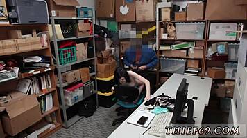 Police officer ravages emo shoplifter in uniform hardcore