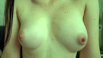 petite student moans with puffy pink nipples on perfect small natural tits homemade play